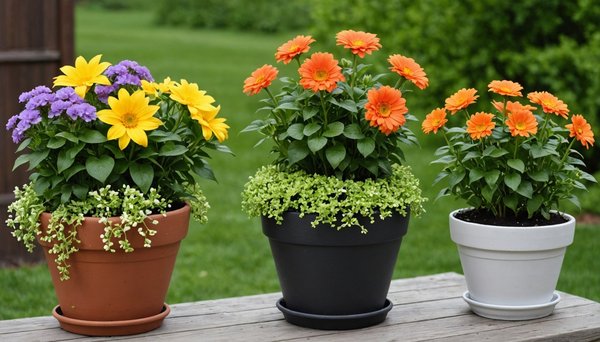 Idées de composition florale pour pots de fleurs